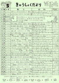 給食便り5月