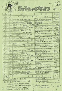 給食便り4月