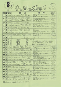 給食便り8月