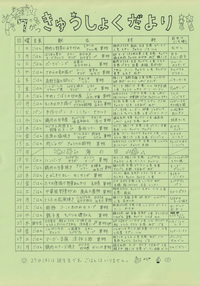 給食便り7月