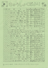 給食便り8月