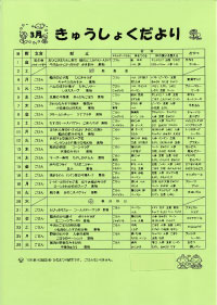 給食便り3月
